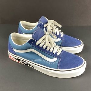 Vans Old Skool Unisex Sneakers (Otw Sidewall) True Navy Men’s: 8.5, Women’s: 10